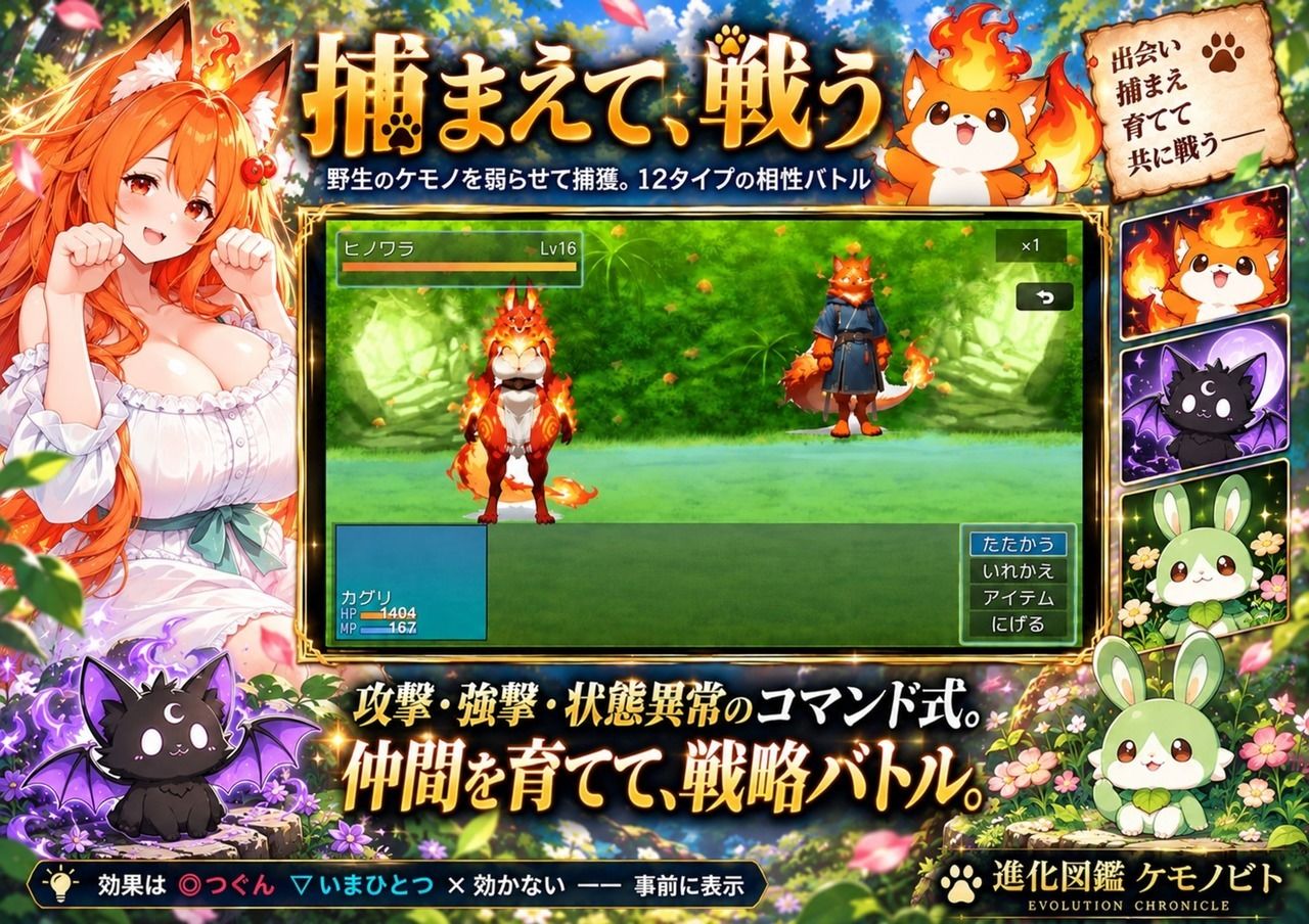 進化図鑑ケモノビト〜相棒と巡る進化の物語〜 画像2