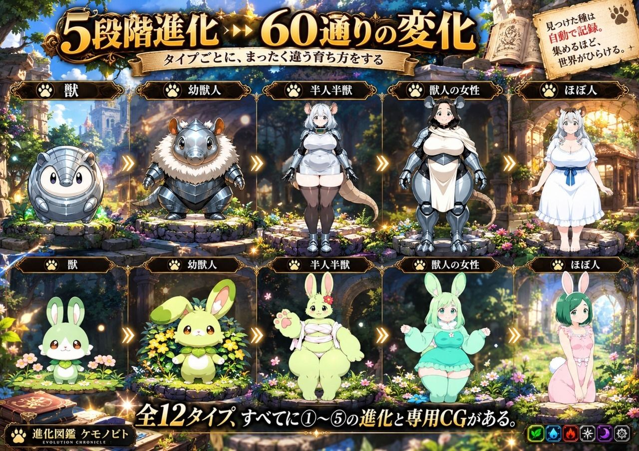 進化図鑑ケモノビト〜相棒と巡る進化の物語〜 画像4