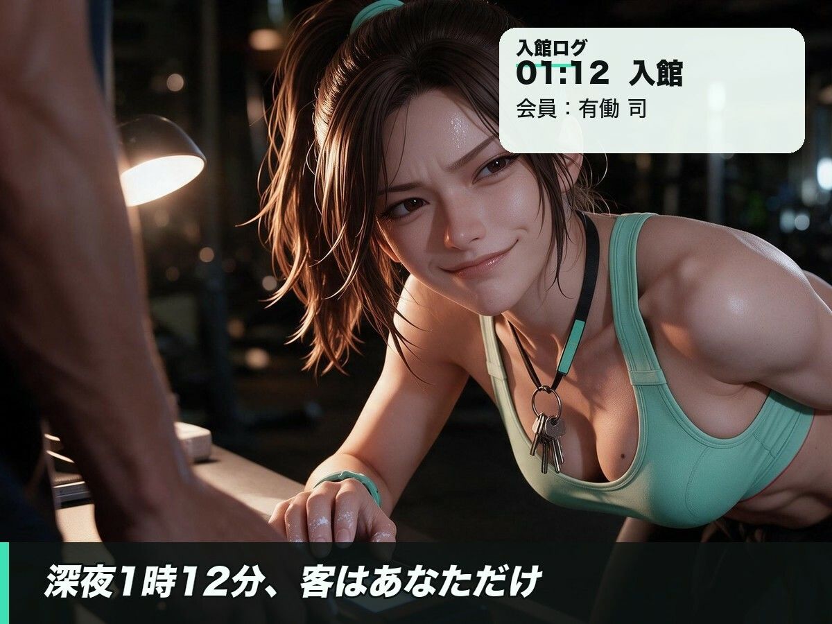 首まで赤いのは、心拍のせい。深夜ジムの強がりバディ〜汗だくスポブラで騎乗位、何度もイく〜