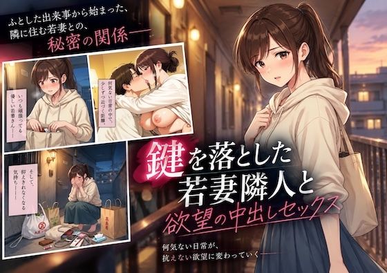 鍵を落とした若妻隣人と欲望の中出しセックス崩し