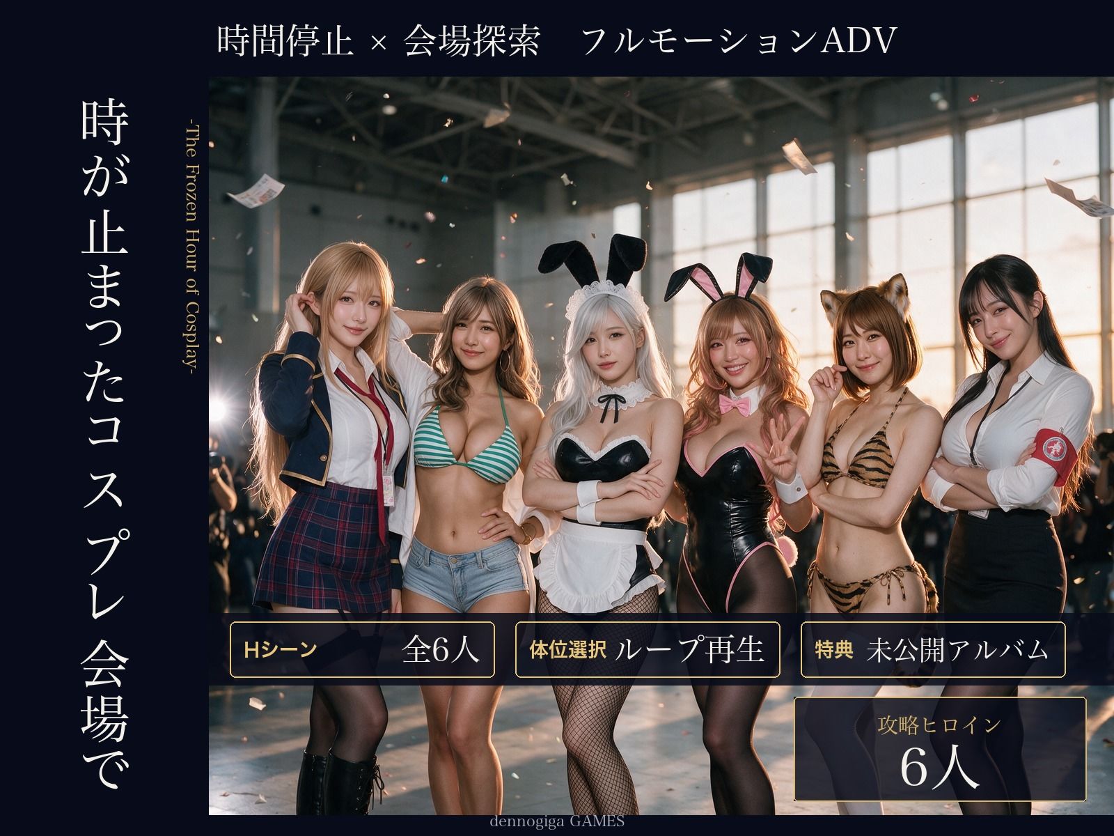 【スマホ対応】時が止まったコスプレ会場で サンプル画像 1