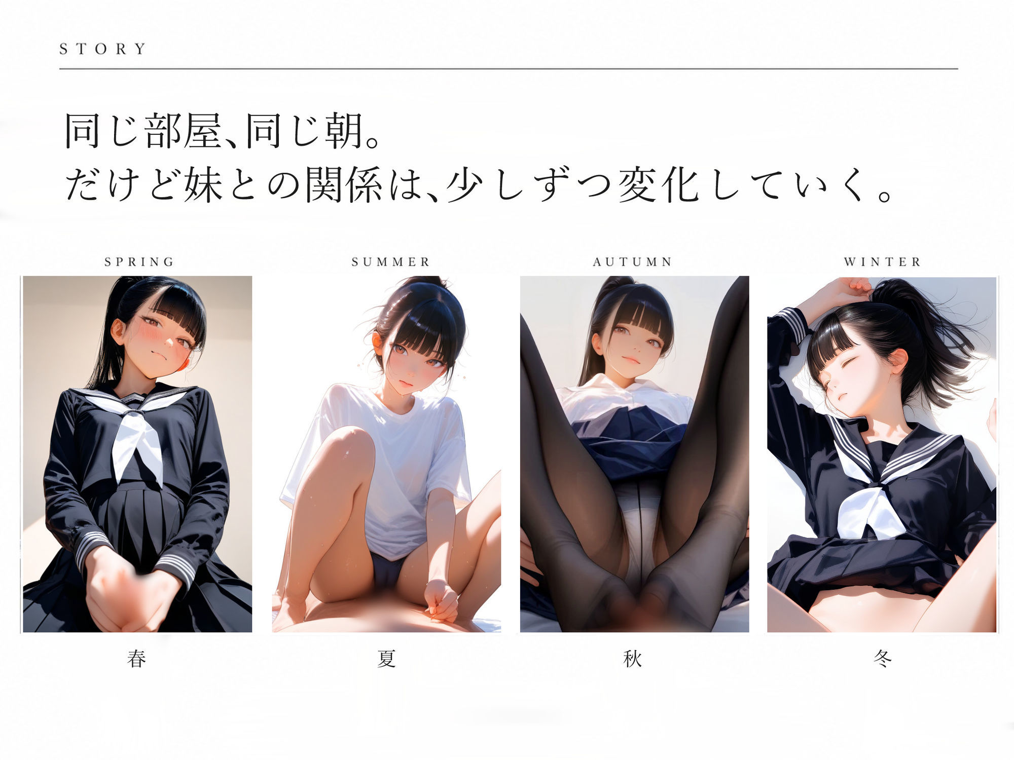 毎朝、ベッドまで起こしにくる妹。 サンプル画像