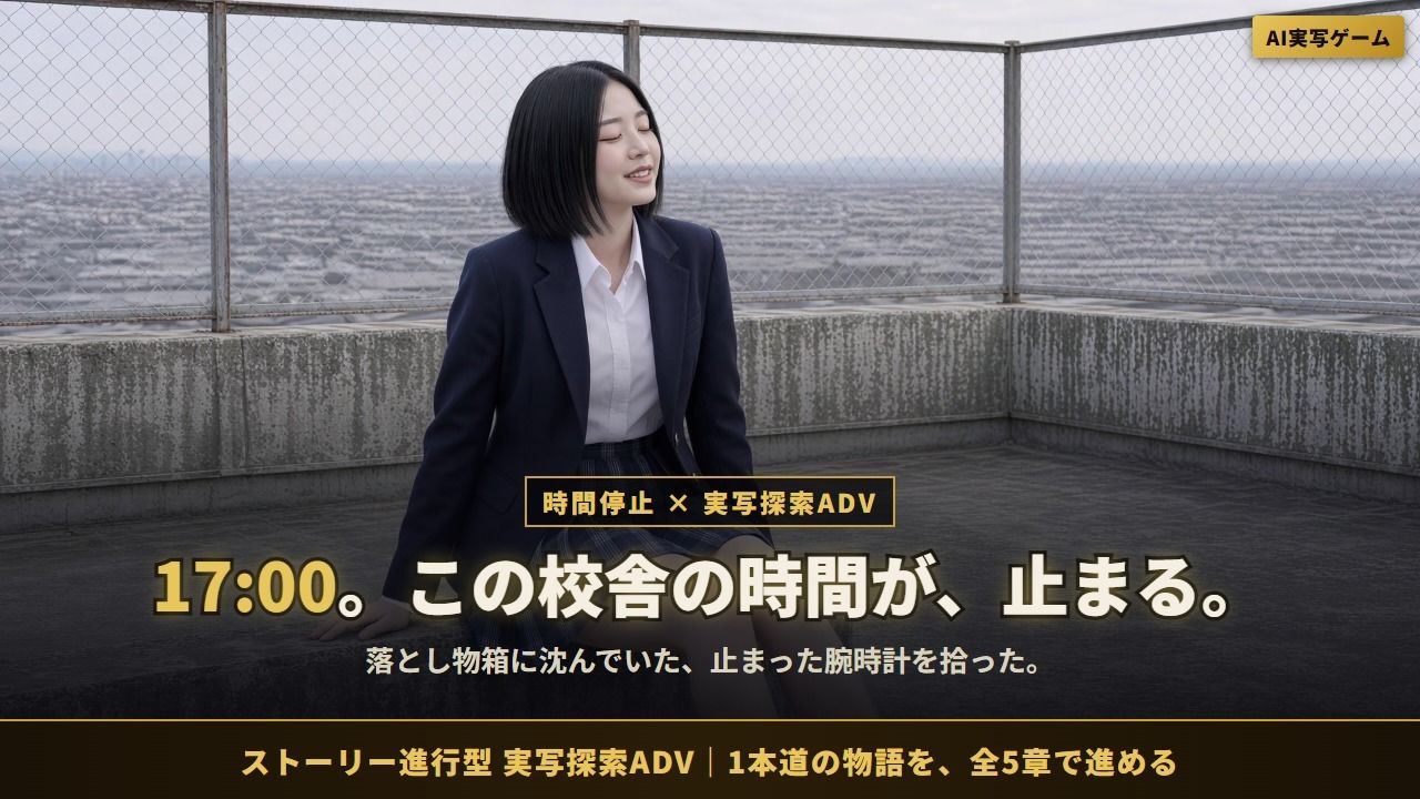 【放課後に時を止めて】 時間停止した女子校で動けるのは僕だけ<時間停止ADV> 画像1