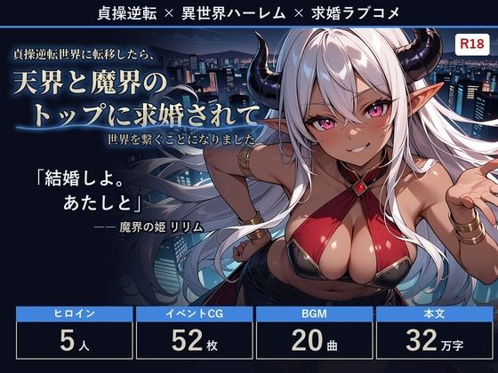 【フルボイス・スマホ対応】貞操逆転世界に転移したら、天界と魔界のトップに求婚されて世界を繋ぐことになりました 攻略 (ミストレスソフト)| (d_840333)