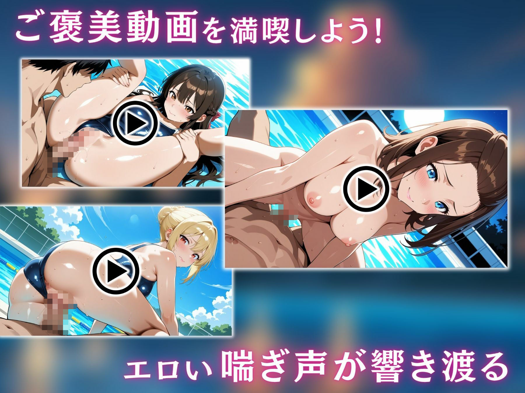 淫乱パズル スク水専門 俺たちを虜にする乱交セックス! 画像3