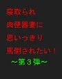 寝取られ肉便器妻に思いっきり罵倒されたい 〜第3弾〜