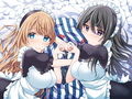 お姉さんメイド綾那と文に挟まれてWぺろちゅぱエッチされるバイノーラル