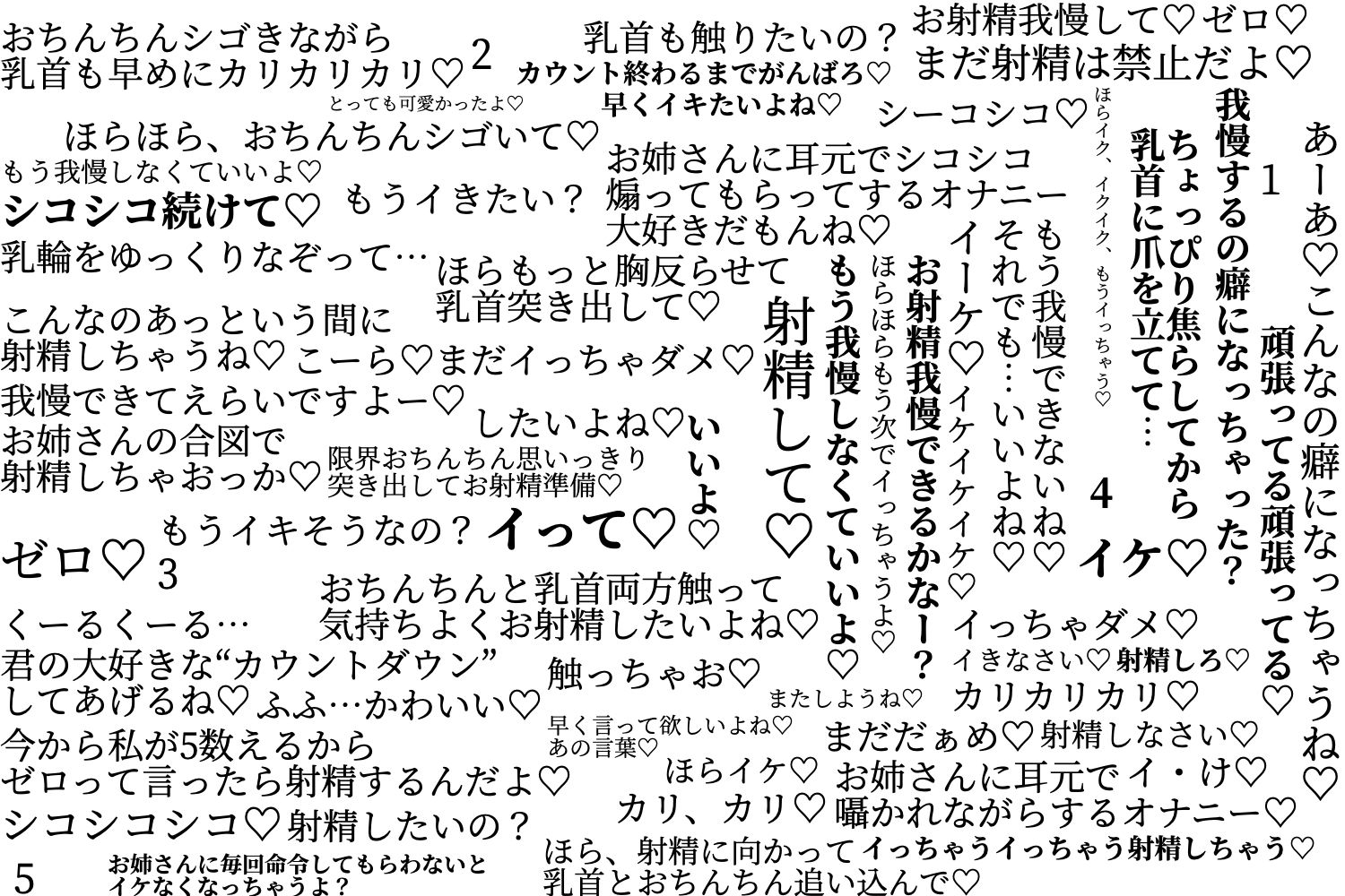 年下の男が大好きなお姉さんの‘いじわる甘やかしカウントダウン’と‘囁き射精命令’ 画像1