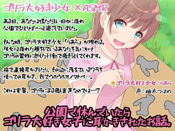 公園で休んでいたら、ゴリラ大好き女子に耳かきされたお話。