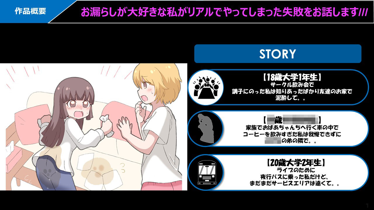 現役裏垢女子のお漏らし、おねしょ体験談ASMR 画像2