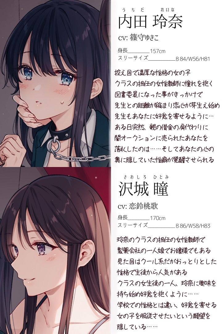 【TS百合】お姉様に服従する悦びを調教されたあなたは百合M奴●【KU100】 画像3