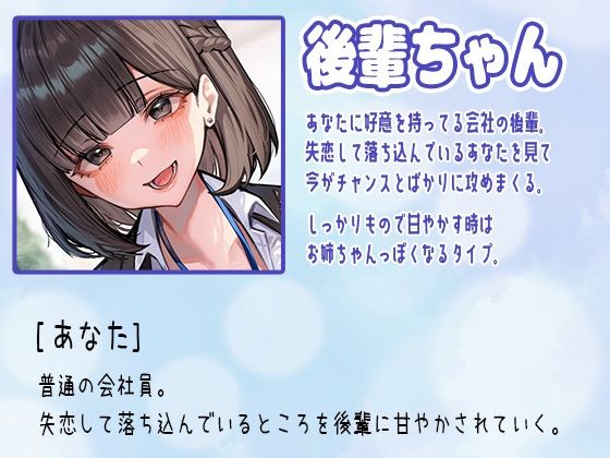 超甘やかし系女子？あなたを溺愛している女の子が心も体も溶かします！〜会社の後輩ちゃんと甘々セックス〜 画像3