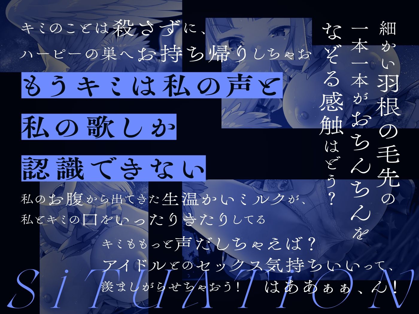 モンスター娘に襲われるASMR〜ハーピーのシノ編〜 KU-100/フォーリーサウンド【ルート分岐あり】(人間以外) - FANZA同人