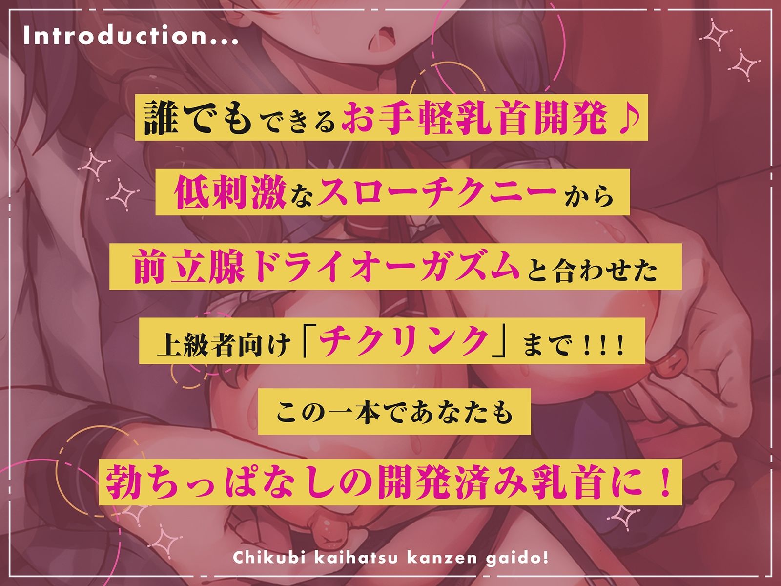 【実践編 乳首弄りループトラック付き】超初心者のための「3ステップ」乳首開発完全ガイド！〜低刺激スローチクニ―から♀イキまで〜 画像1