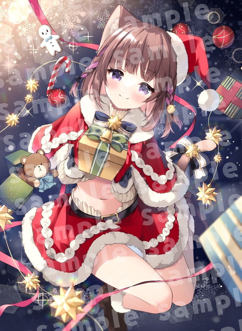 【耳かきASMR】同棲彼女と甘々クリスマス〜サンタコスでデロ甘耳かき〜 画像3