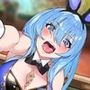 【レオタードもっこりなふたなりバニーガールちゃんと】プロのエロゲ声優の本気のドスケベお下品射精演技が聞きたい！ よもぎかすみ編【オホ声射精勝負！】