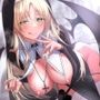 母性的で妖艶な爆乳シスターサキュバスによる甘責め搾精誘惑