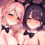 妊活当番♪-小悪魔JKと甘えたがりJKと乳首責めラブラブベロチュー3Pえっちで大量中出し＆遺伝子まぜまぜ受精♪-【KU100】