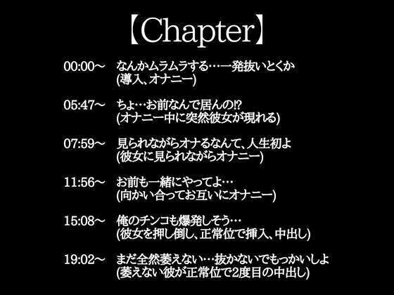 ダメダメ言いながらオナニーを見せてくれた塩系彼氏〜発情しちゃって中出しえっち！抜かずにそのまま2回戦！〜（CV:がく×シナリオ:あたらよ）