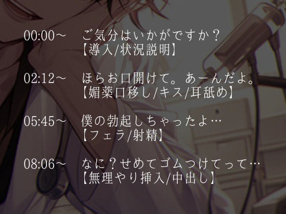 ヤンデレ医者に特殊な薬を飲まされ拘束中出しえっち（CV:萬屋とある×シナリオ:ユキハル）