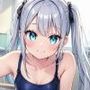 【KU100】スク水の同級生と更衣室のロッカーの中でこそこそ密着素股