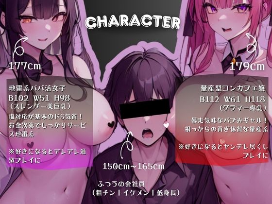 超高身長girl’s［177cmVS179cm］〜摩天楼から虐めて甘やかす！？修羅場ハーレム〜 画像4