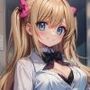 放課後に教室で勉強してたら隣の席のギャルにえっちにからかわれる【KU100】