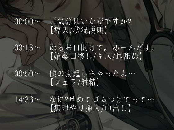 ※変態注意※ヤンデレ医者から媚薬を飲まされました〜「生の方が気持ちいいでしょ？」狂愛生中出しえっち〜（CV:がく×シナリオ:ユキハル）