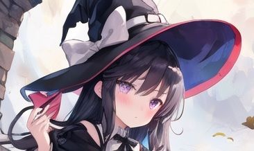 見た目がダウナー系の見習い魔女さんはドジっ子だった〜ホウキ折れてますよ！（ポンコツ魔女さん） 画像1