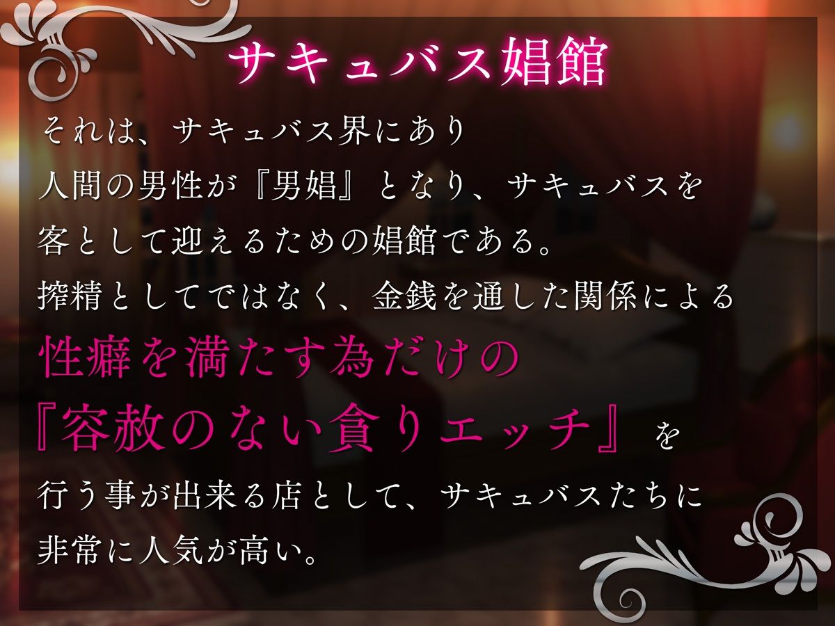 サキュバスが通う娼館 むっつり聖職者サキュバスに性癖が歪むほどグチャグチャにされる夜 画像1