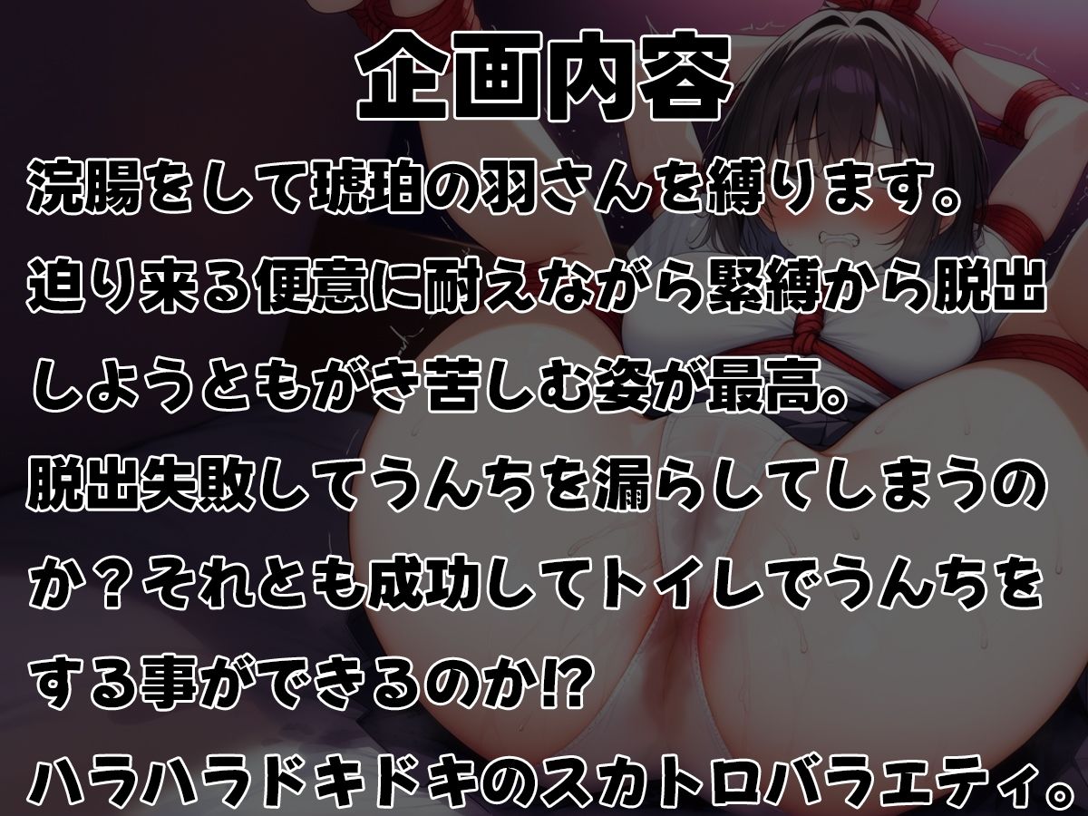 浣腸緊縛〜うんち漏らさずに脱出できるか！？〜【スカトロ・排泄我慢・お漏らし】