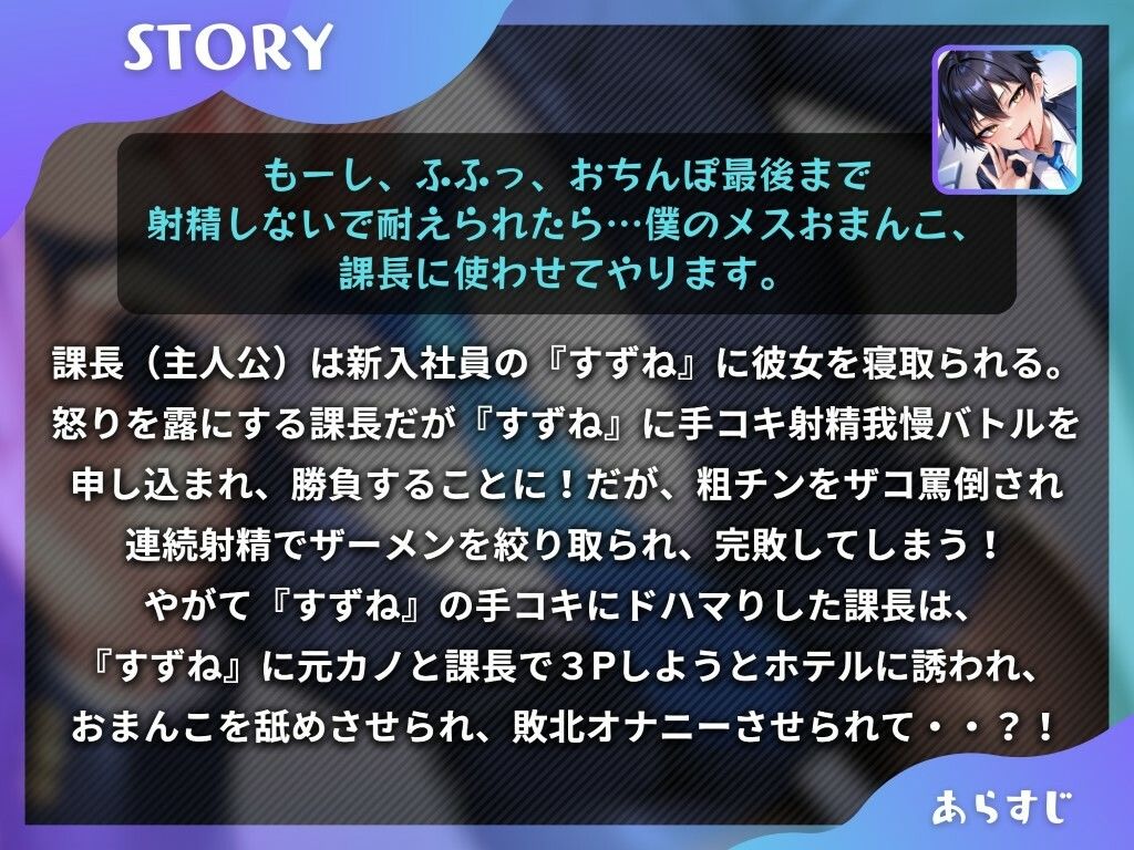 王子様な後輩社員に彼女も課長も寝取られてチームまるごとNTR～寝取られちんぽを手コキ責めでマゾオス躾け～【ドM向け】【KU100】_2