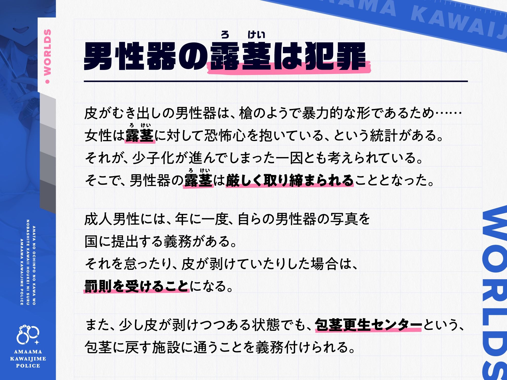 あなたのおちんぽの皮を伸ばして可愛い包茎にする、‘あまあま皮いじめポリス’【バイノーラル】 画像2