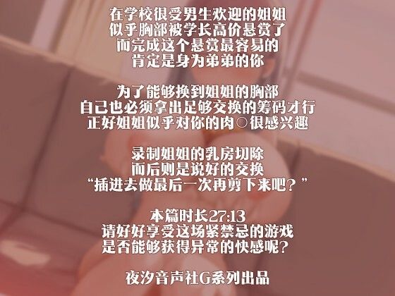 ［R18G］【中国語注意】お姉ちゃんのおっぱいに賞金がかけられた？〜交換するためにはち○こを捧げるしかない〜 画像2