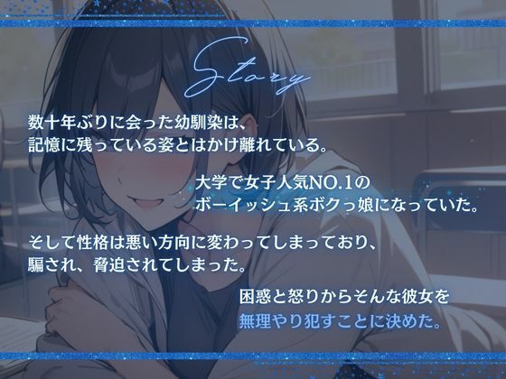 【女子人気NO.1ボーイッシュ系ボクっ娘】久々に会った幼馴染に脅迫されたので無理やり犯して立場逆転、今では立派な性奴●（CV.進藤あずさ） 画像1