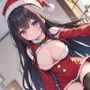 プレゼントの代わりにフェラでご奉仕するサンタおねえさん【KU100】