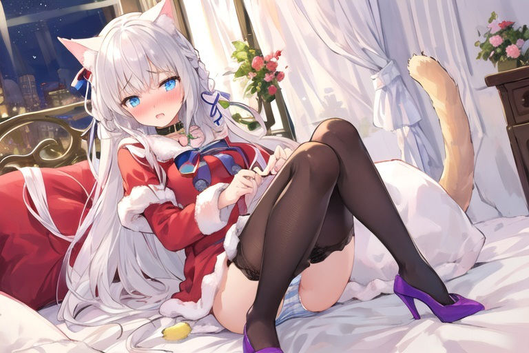 同棲ねこさんとのクリスマス03〜白猫さんのお願い ヨル編 画像3