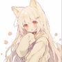 犬耳少女の靴下の匂いと目隠しチン嗅ぎフェラ