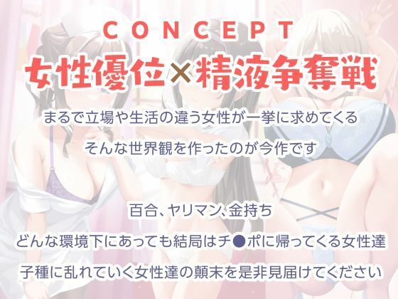 サンプル画像5:ハーレム都市×中出し天国-世界有数の子種持ちのあなたを求める魅惑のオンナたち-(性為の戯れ) [d_504282]