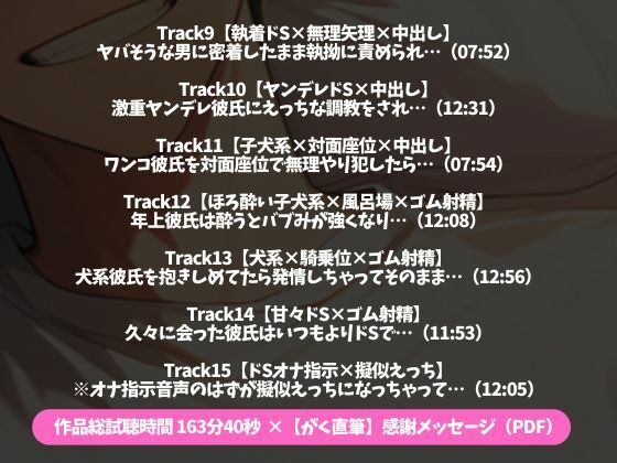 【本番トラック15本・約165分】ハメまくりッ！中出しッ！中出しッ！中出しッッ！〜甘々からヤンデレまで、あなたはだれに犯●れる？〜（CV:がく×シナリオ:悠希） 画像3