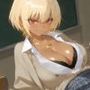 見返りにエロいことを要求してくるスケベなダウナーギャル【KU100】