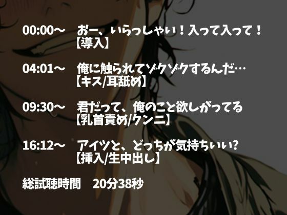 彼氏の友だちに無理やり寝取られて唾液じゅっるじゅるクンニと重すぎ執着愛でどちゃどちゃに犯●れました（CV:ジョルジ熊狼×シナリオ:あたらよ） 画像2