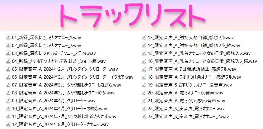 深夜にこっそりオナニー/オナホクリオナ/チクニー集…他！少女の日常オナニーまとめ！ブログ限定・未公開音声満載【バイノーラル/実演音声】 画像1