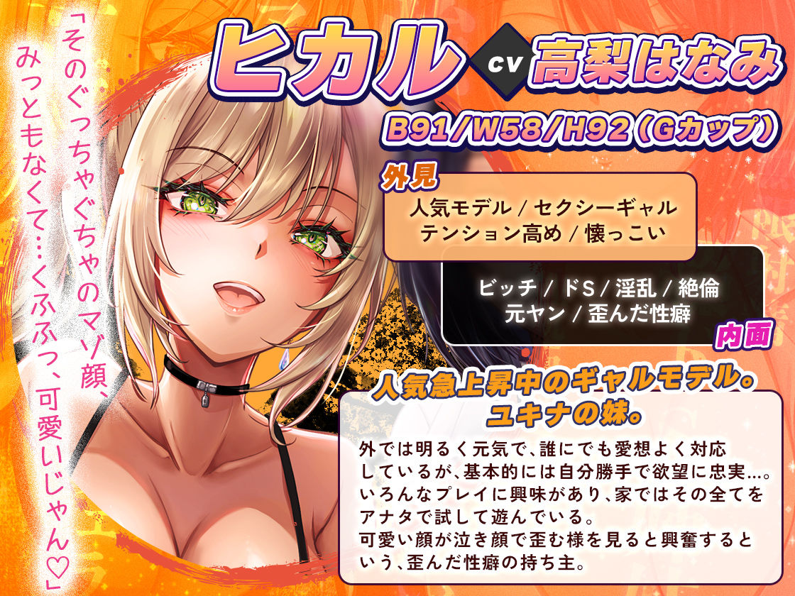 サンプル画像1:【逆レ○プ】強○おちんぽ奉仕性活 〜僕は姉妹のオナペット〜［高音質KU100バイノーラル］(ちょこうさぎ) [d_546147]