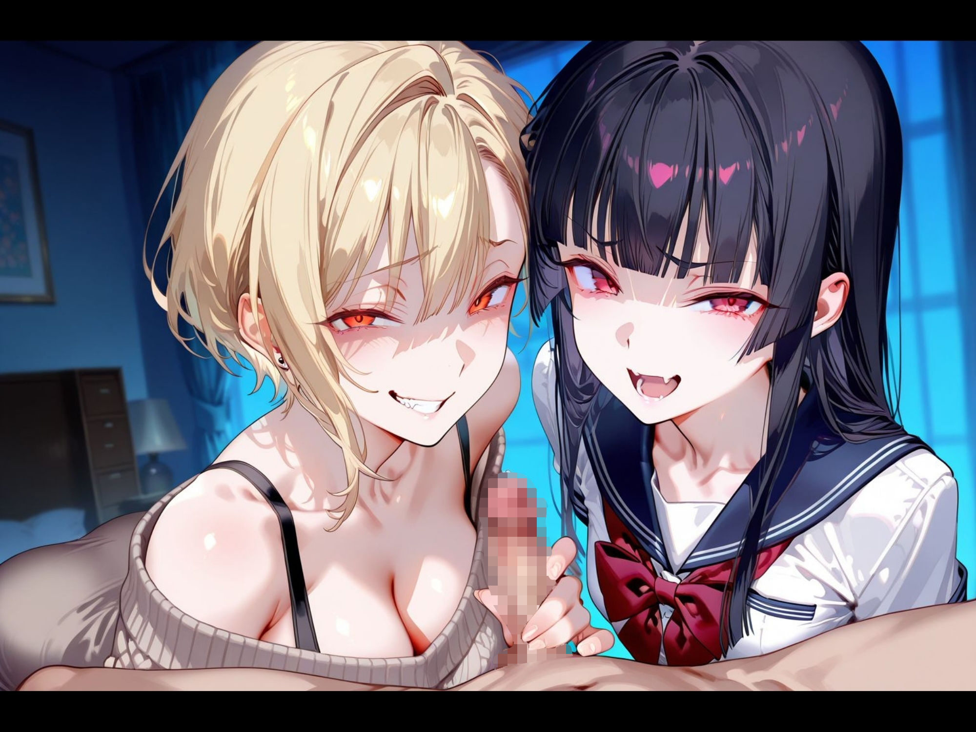 サンプル画像5:粗チンをマゾ責めする連れ子の姉妹〜そのちっちゃいの使えるの？〜【ドM向け】【KU100】(ドM騎士団) [d_550735]