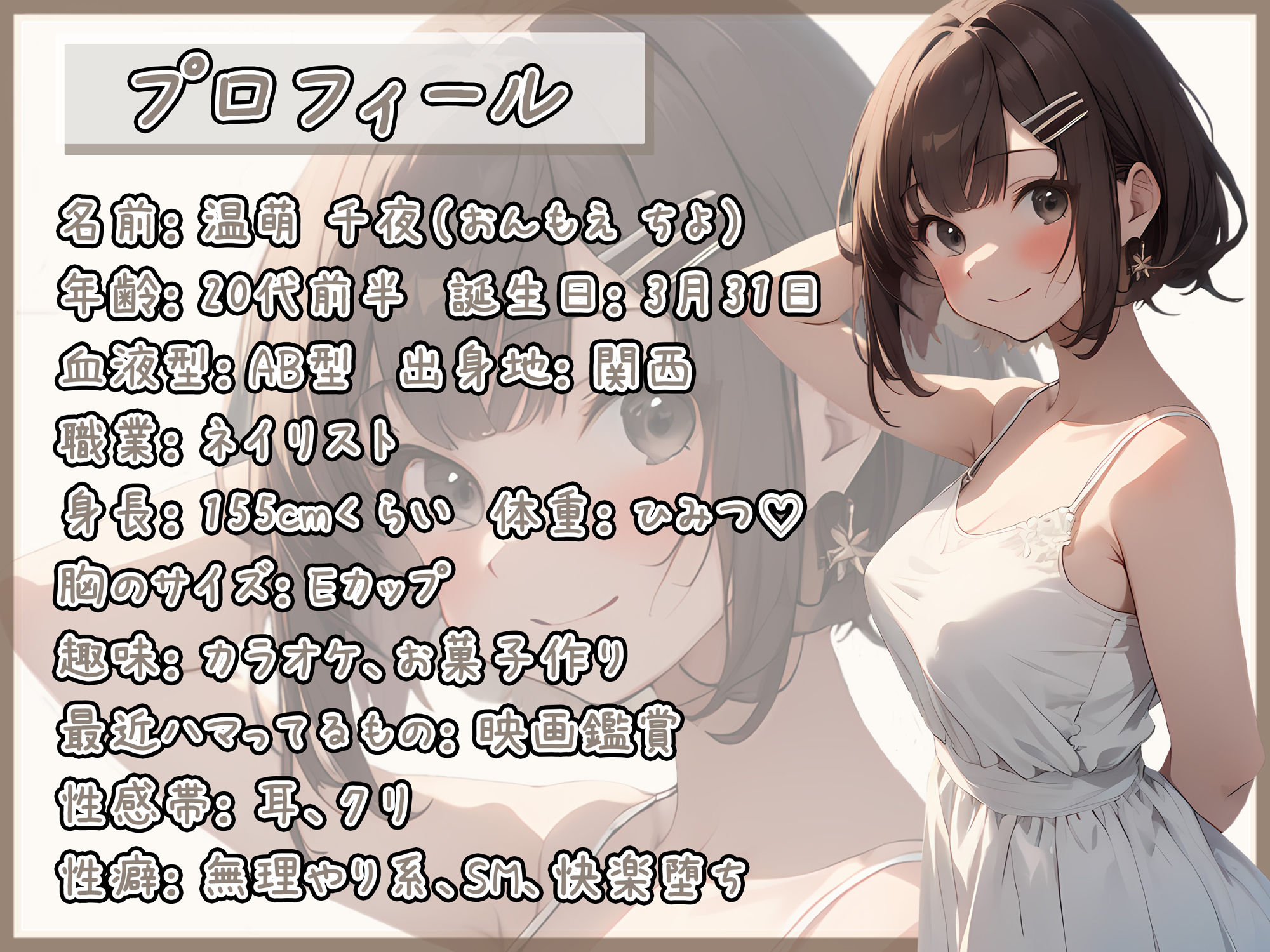 サンプル画像1:【オナサポ】ネイリスト兼声優の温萌千夜「ローション手コキ」【温萌千夜】(G-Sound) [d_555619]