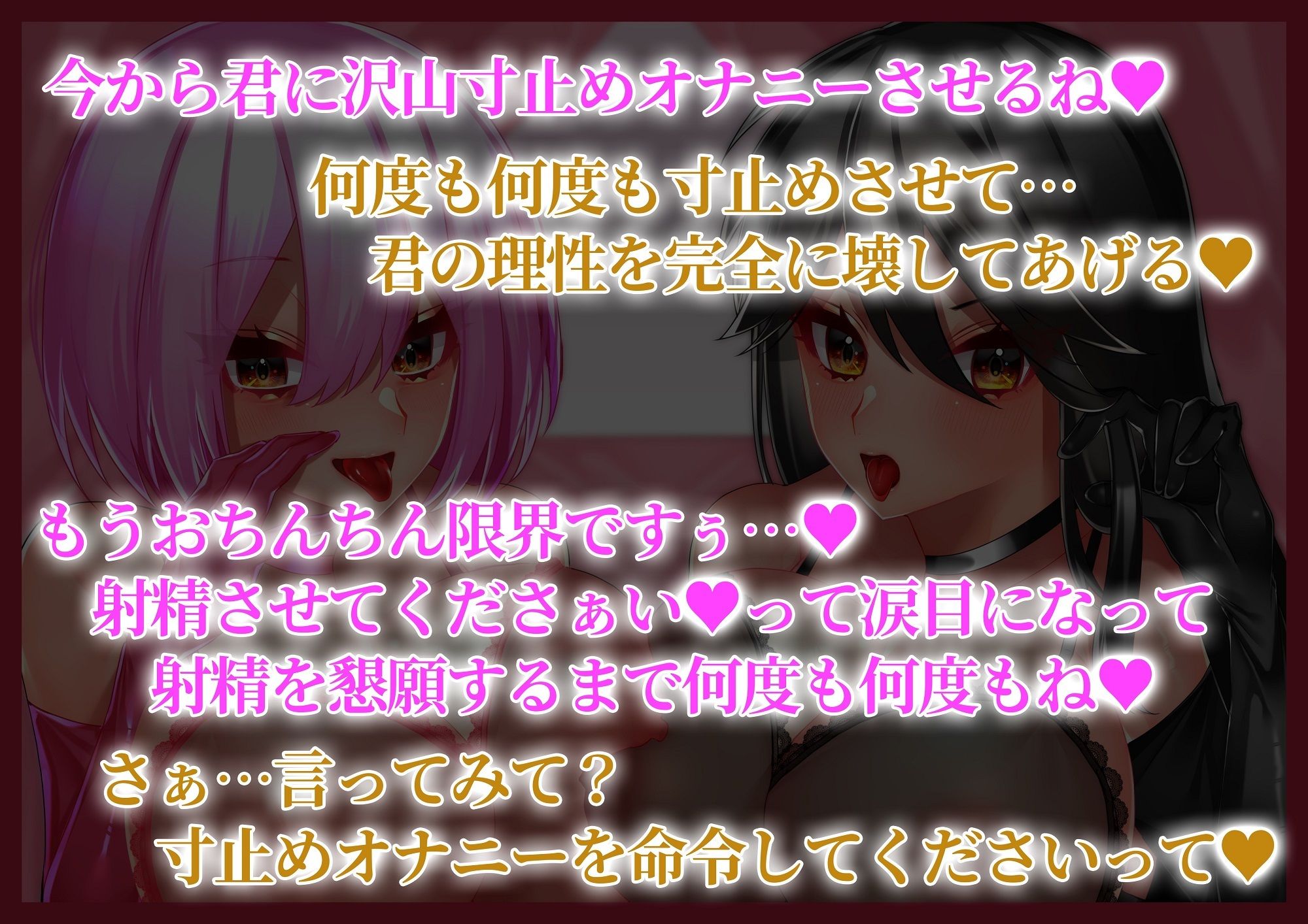 サンプル画像1:【バイノーラル】あなたの理性を壊す ダブル耳舐め寸止めオナニー音声(変態マゾ研究所) [d_555971]