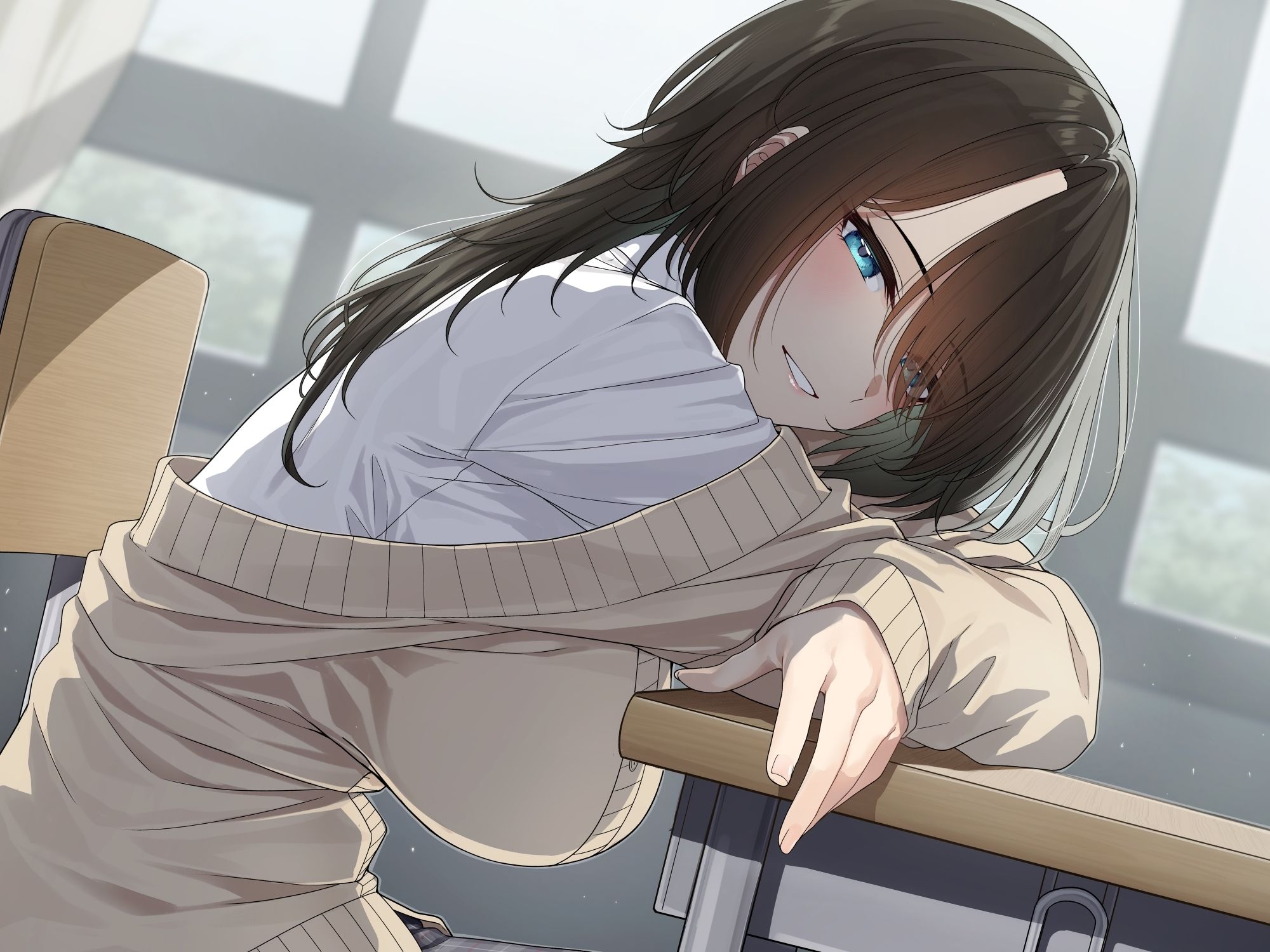 サンプル画像4:ねぇ、勃ってるでしょ？〜僕と彼女の勃起我慢げえむ〜(ふぁいばーぱれっと) [d_556909]