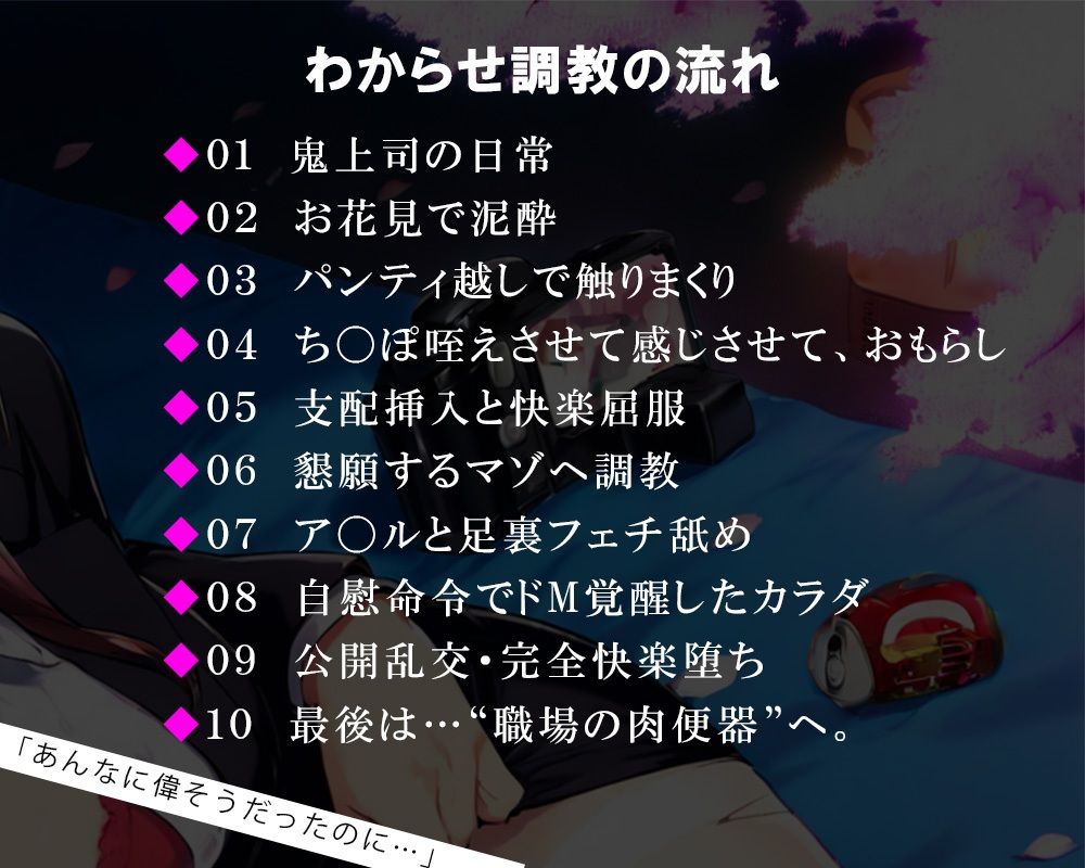 サンプル画像2:偉そうな先輩、快楽で黙らせてやった。〜わからせ調教、ドM覚醒〜(倒錯に堕ちる。) [d_561802]