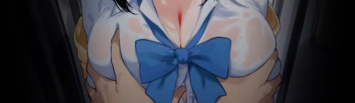 サンプル画像4:【声我慢×オホ声】電車でおとなしい巨乳JKに痴●する(シーソング) [d_562673]